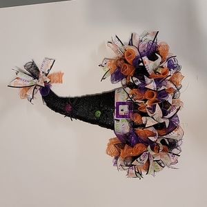 Halloween witch wreath